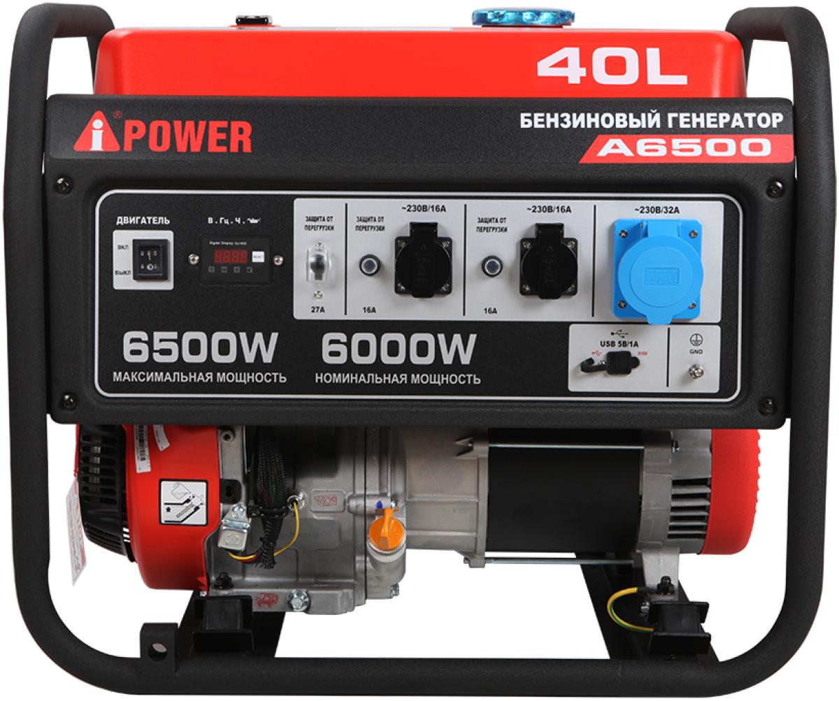 Портативный бензиновый генератор A-iPower A6500