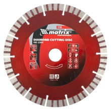 Диск алмазный отрезной сегментный MATRIX Турбо 180 х 22,2 мм, сухая резка