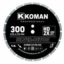 Диск алмазный KOMAN Professional d 300 мм (12") бетон