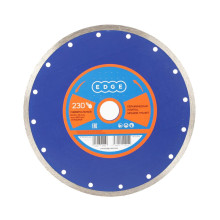 Диск алмазный сплошной Edge 230х25.4 мм / универсальный по бетону, камню, кирпичу / мокрая резка