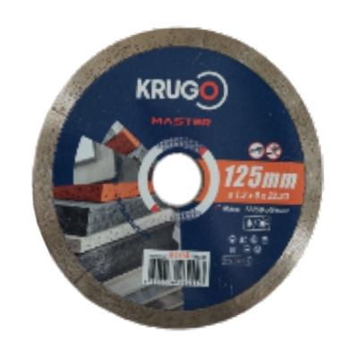 Диск алмазный сплошной ультратонкий KRUGO MASTER 125х1,2х22,2х8 мм 81041250243