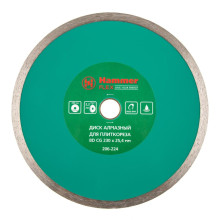 Диск алмазный Hammer Flex 206-224 ВD CG 230х25,4 мм, сплошной по керамограниту