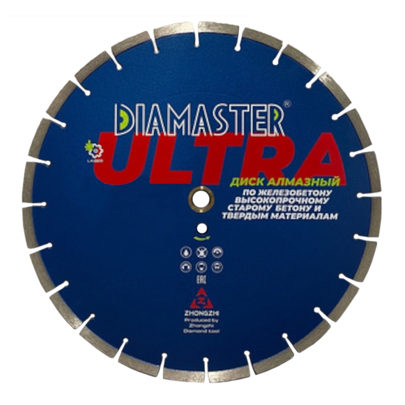 Диск алмазный сегментный DIAMASTER Laser ULTRA d 400x2,6x25,4 (железобетон)