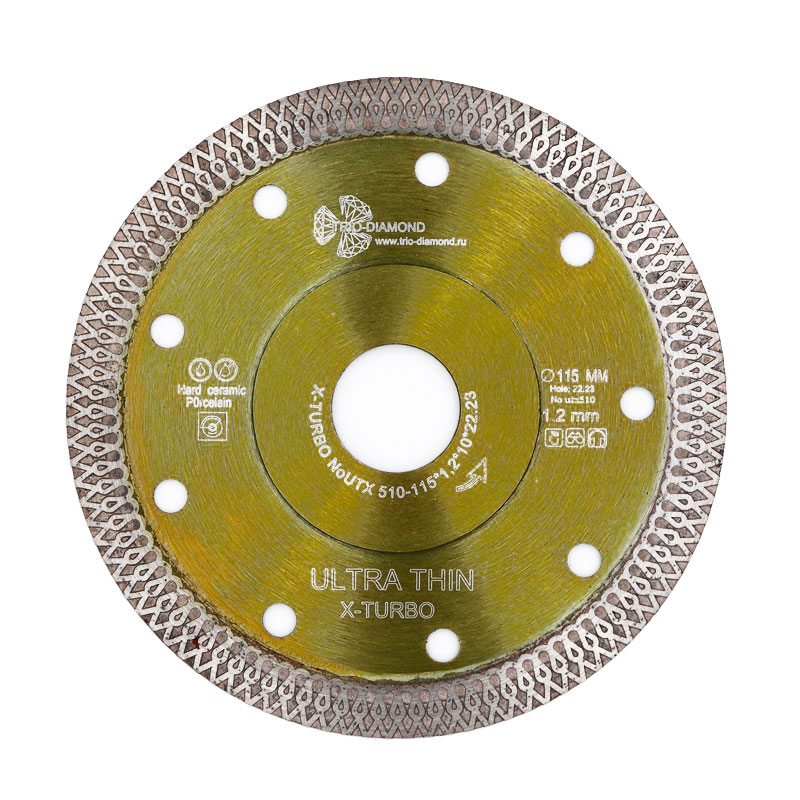 Алмазный диск Trio Diamond Ultra Thin X-Turbo 115x10x22,2 мм
