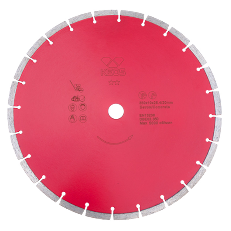 Диск алмазный по бетону KEOS ECO 350x25,4x20 мм