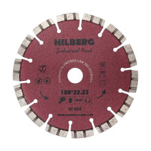 Диск алмазный отрезной 180x22.23 Hilberg Industrial Hard HI804 Диск алмазный отрезной 180x22.23 Hilberg Industrial Hard HI804