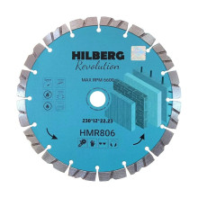 Диск алмазный отрезной 230x22,23x12 Hilberg Revolution HMR806 Диск алмазный отрезной 230x22,23x12 Hilberg Revolution HMR806