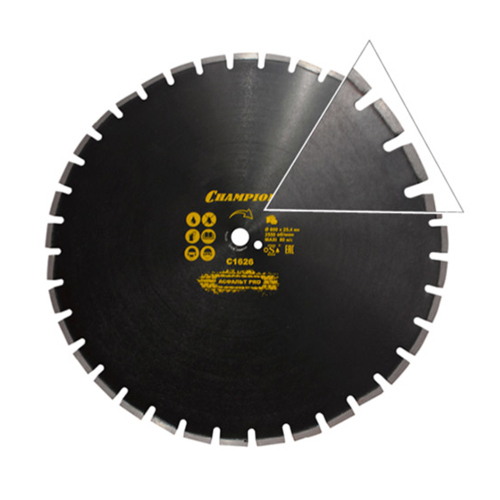Диск алмазный по асфальту Champion PRO 600/25,4/10/4,7 Asphafight