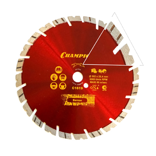 Диск алмазный универсальный Champion ST 230/22,23/12 Fast Gripper