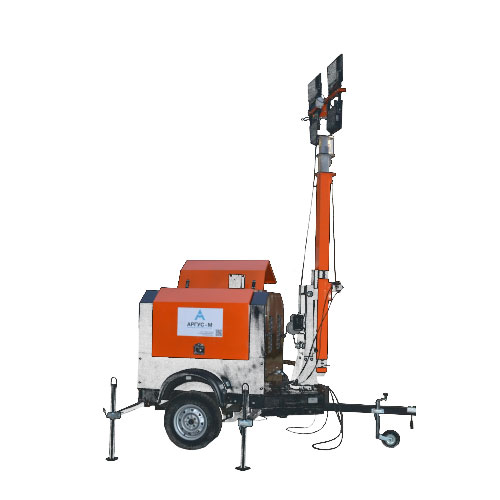 Передвижная осветительная мачта АРГУС-М ПРОМЕТЕЙ АМПО-9м(Л)-4х250Вт(С)-6кВт(ДГ)-ПК