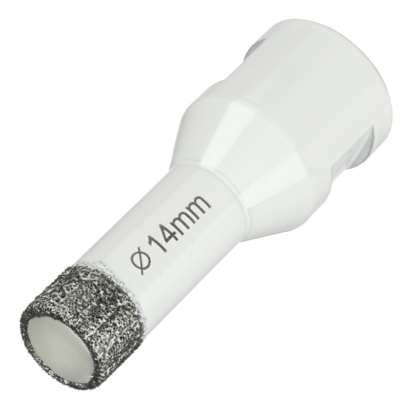 Алмазная коронка Diamond Industrial 14 мм Universal по керамограниту, керамике и камню, вакуумная пайка, M14