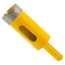 Сверло алмазное по керамограниту Denzel 22 мм, мокрая резка, трехгранный хвостовик