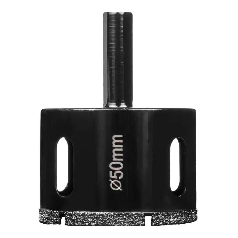 Коронка алмазная по стеклу и керамике BIHUI гальваническая 50 мм DBW50