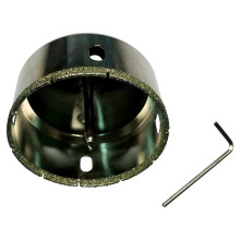 Коронка алмазная с центрирующим сверлом по керамограниту и керамике 25 мм РОСОМАХА