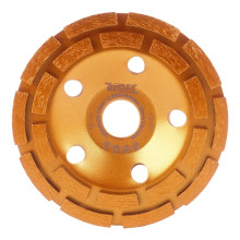 Чашка алмазная шлифовальная двурядная Messer VZ по бетону и граниту 125D-3.0-5.5-7.2-22.2