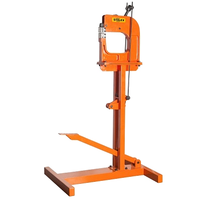 Шринкер Stalex SS-16F, 1,5 мм, зев 208 мм, 29 кг., с ножным приводом на подставке
