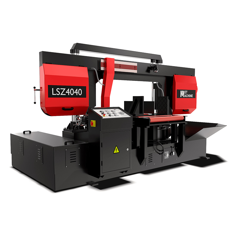 Полуавтоматический ленточнопильный станок MetMachine LSZ4040 (с поворотной рамой)