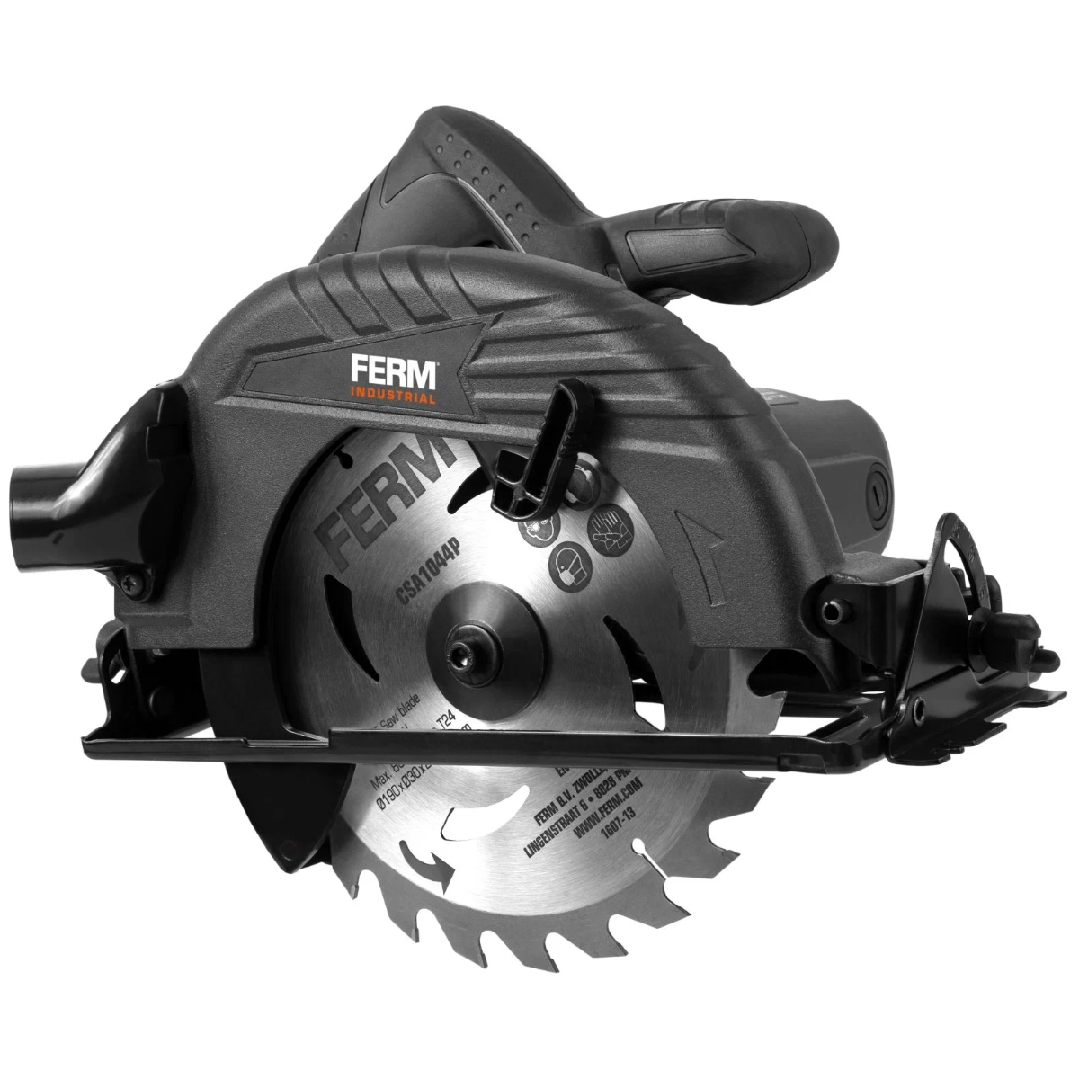 Циркулярная пила FERM CSM1041P, 190x30, 1050 Вт 4900 об. мин глубина пропила 85мм, коробка