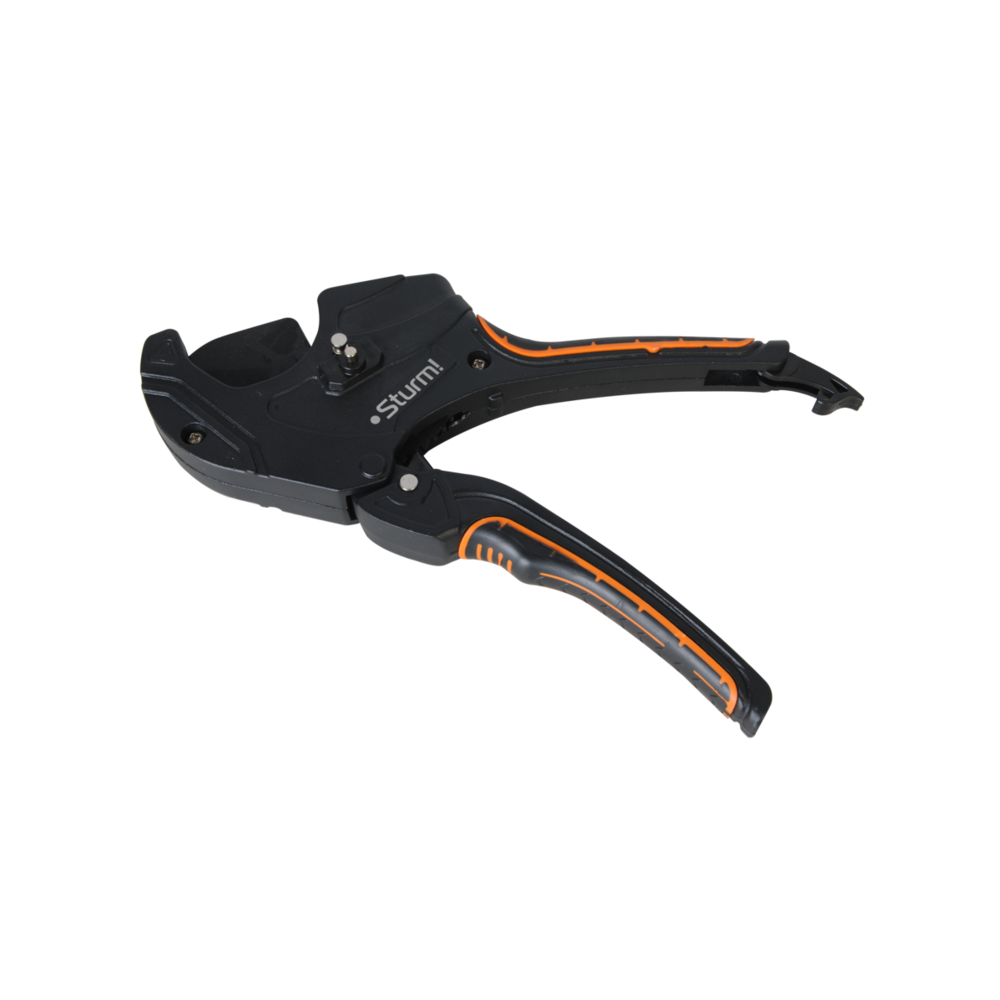 Ножницы для резки труб ПВХ 50мм, лезвие SK5 с тефлоновым покрытием Sturm!