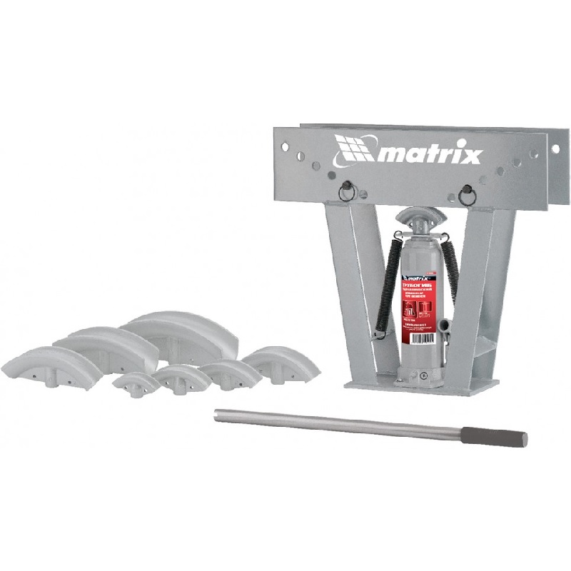 Трубогиб гидравлический MATRIX 1/2"–3" 15 т (в комплекте с башмаками)