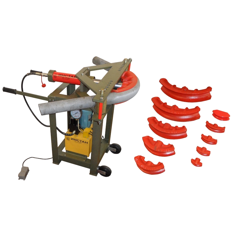 Трубогиб гидравлический Инстан ТГ-3ЭП (стационарный) (до 3) с руч. распределителем и педалью