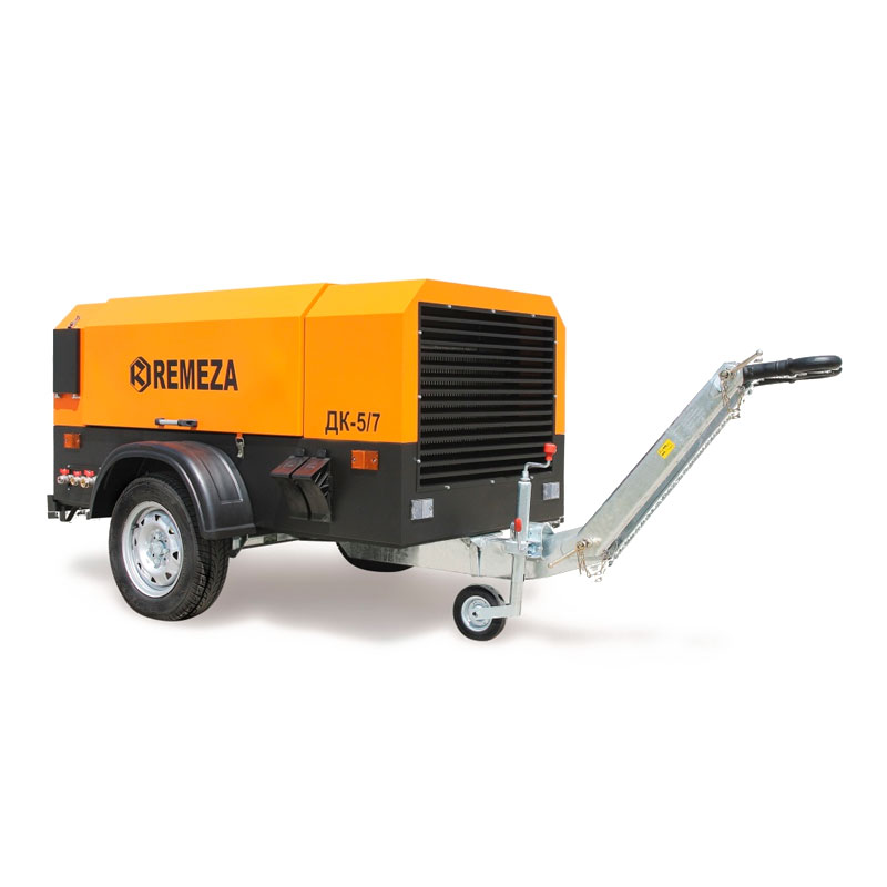 Компрессор дизельный ДК-3/15ДВ (на шасси с регулируемым дышлом)