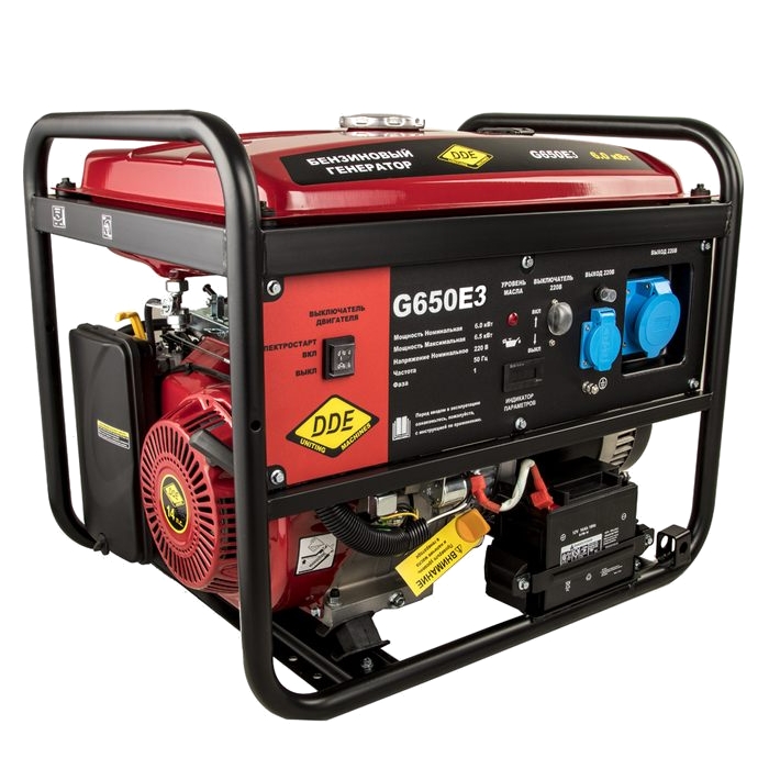 Бензиновый генератор DDE G650E3