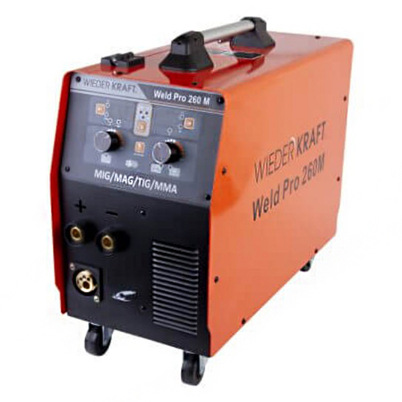 Сварочный аппарат инверторный WIEDERKRAFT Weld Pro 260M 260A 220В MIG/MAG/MMA/Lift TIG с горелкой