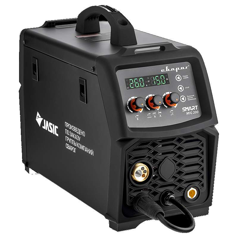 Инвертор сварочный MIG 200 REAL SMART (N2A5) Black (маска+краги)