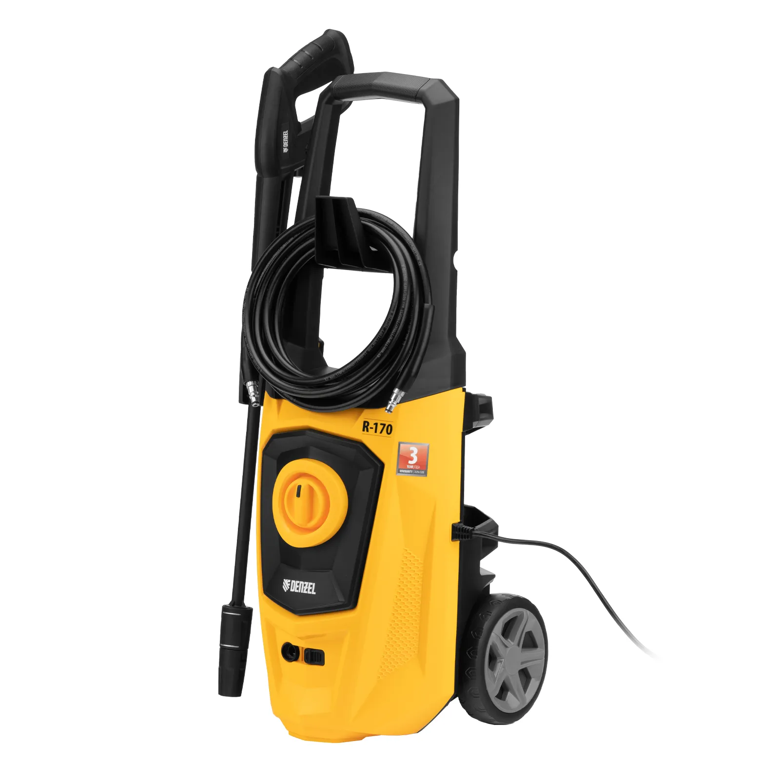 Мойка высокого давления Denzel R-170, 2000 Вт, 170 бар, 360 л/ч, колесная