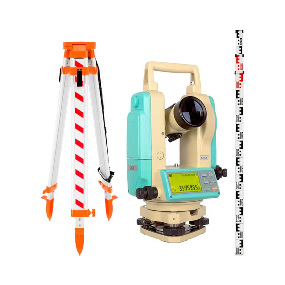 Комплект теодолит RGK T-05 оптический отвес, с поверкой штатив рейка 3 в 1