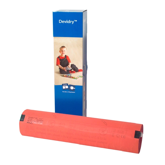 Нагревательная система DEVIdry™ 100 (100 Вт/м2). Размер: 1 х 1 м.