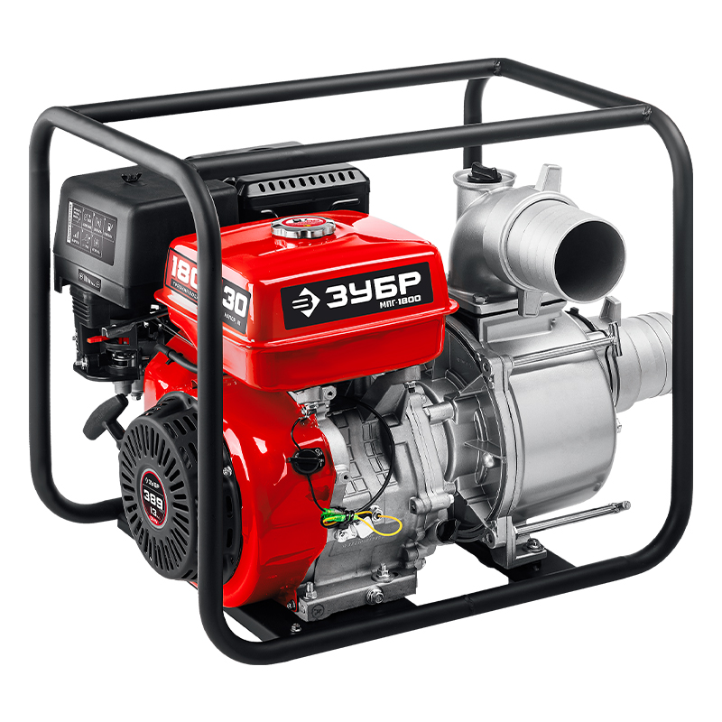 Мотопомпа бензиновая для грязной воды ЗУБР МПГ-1800