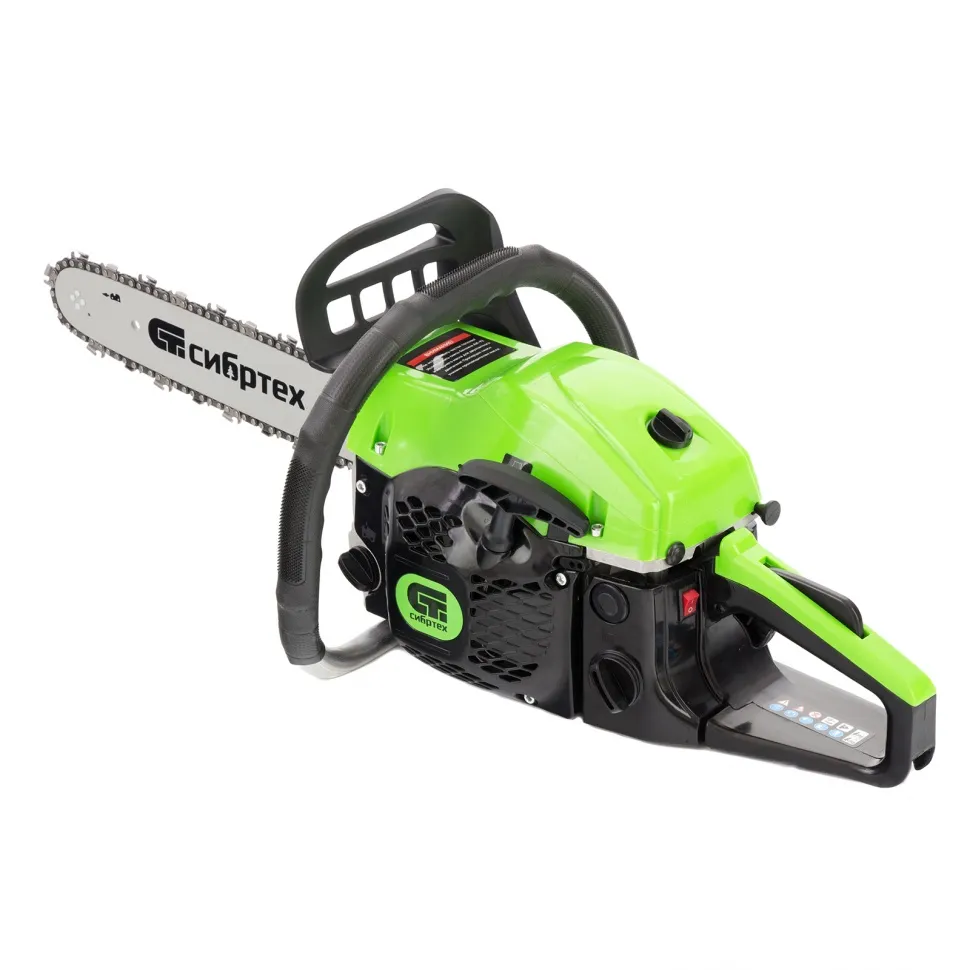 Бензопила СИБРТЕХ ПЦБ-4540, шина 40 см, 45 см3, 2.9 л.с, шаг 0.325, паз 1.5 мм, 64 зв