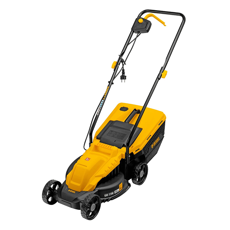 Газонокосилка электрическая Denzel GM-1100, 1100 Вт, шир. 32 см, 3 уров., травосб. 30 л
