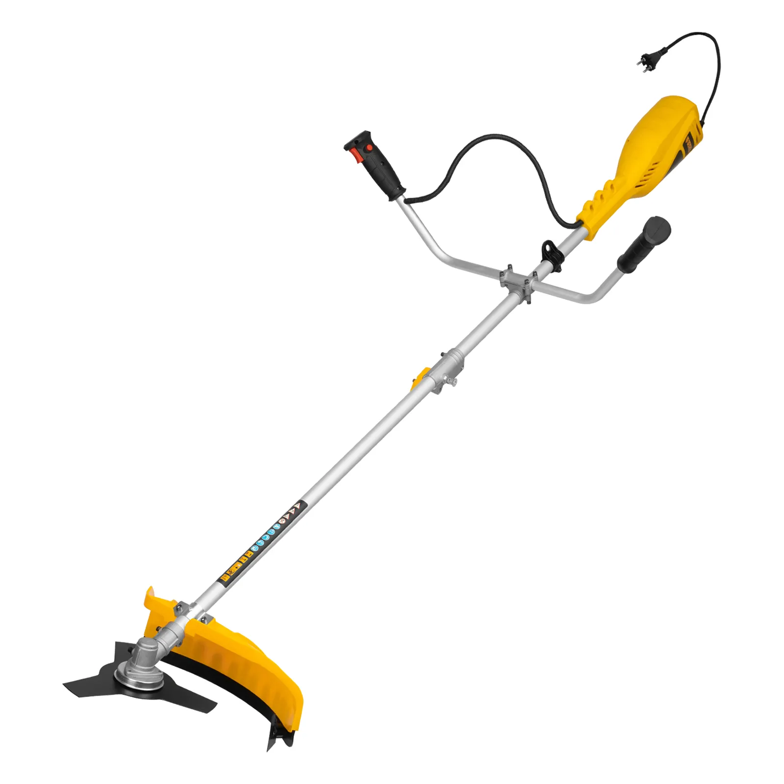 Триммер электрический Denzel TE-1400, 1400 Вт, 420 мм, катушка + диск, разборная штанга