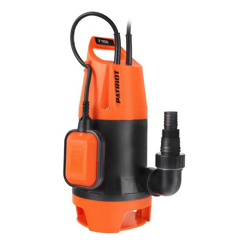 Дренажный насос для грязной воды PATRIOT F 1100, 1120Вт