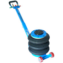 Домкрат пневматический с ручкой AE&T T08103A (3т) 3-секционный