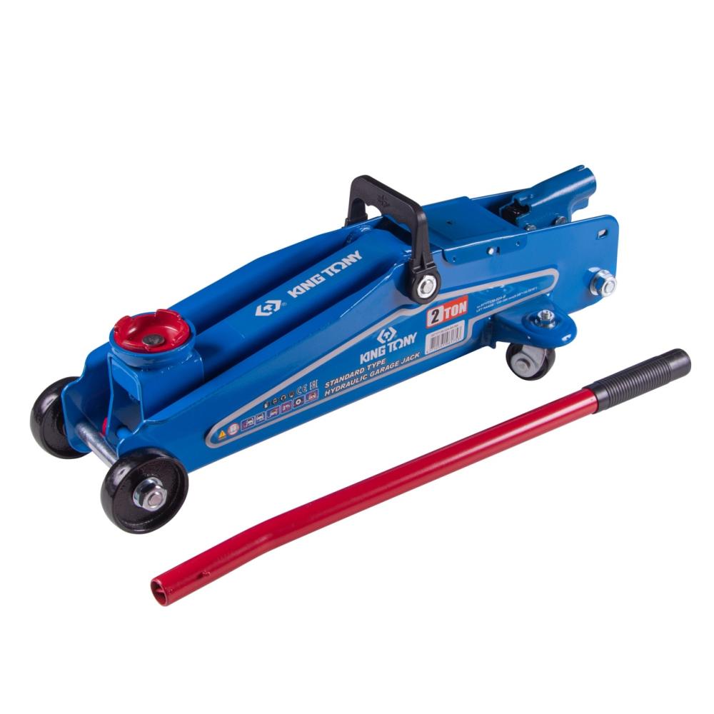 Домкрат подкатной KING TONY 2 т, кейс