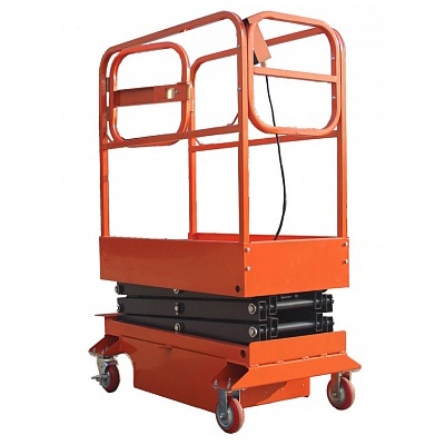 Подъемник ножничный передвижной полуэлектрический TOR GTJY 240 кг 3 м (от сети)