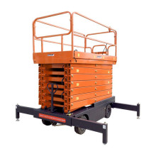 Несамоходный ножничный подъёмник GROST Tower 300-12.85 DC с выдвижной платформой