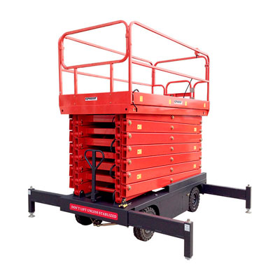 Самоходный ножничный подъемник GROST Tower 0.5-14