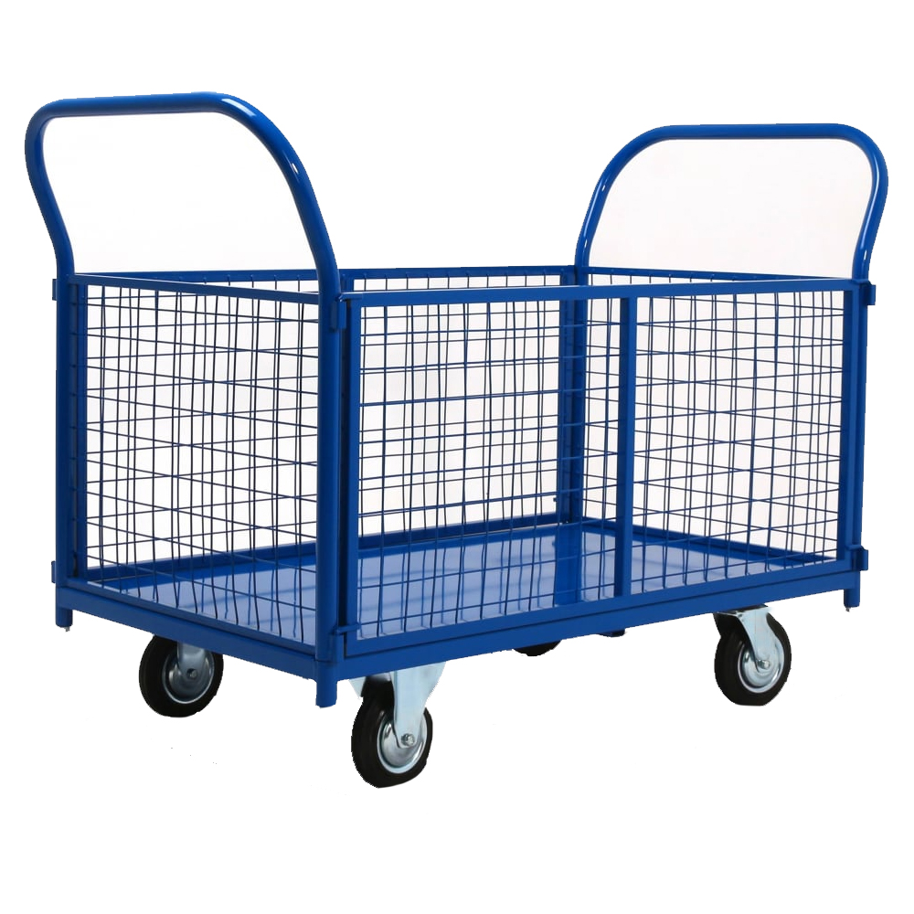 Платформенная бортовая тележка 500 мм, 200 мм Промышленник ПС-8.14