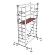 Вышка-тура тросовая профессиональная Новая Высота NV 3480, помост 1,38х0,5 м, рабочая высота 5,62 м