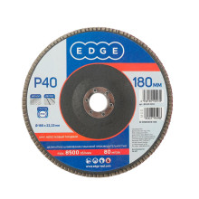 Круг лепестковый торцевой Edge 180х22,23мм / P40 / шлифовальный диск / абразив