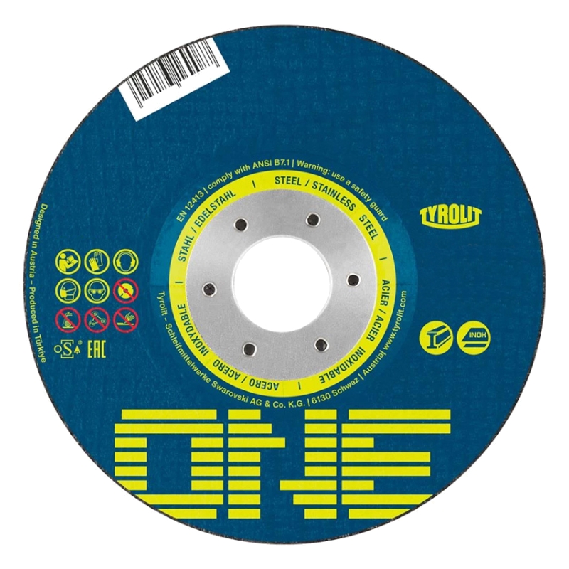 Диск отрезной 41 Tyrolit One 2 в 1 A30Q-BFO 178x2,5x22,23 мм