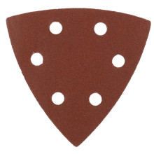 Треугольник абразивный под липучку, перфорированный, P 600, 93 мм, 5 шт Matrix на ворсовой подложке