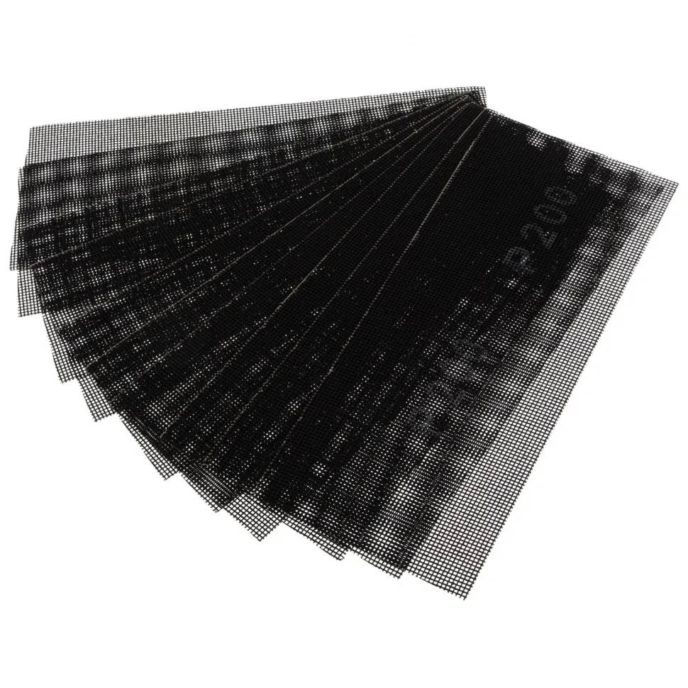 Сетка абразивная, P 200, 115х280 мм, 10 шт Sparta