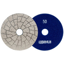 Круг алмазный гибкий BIHUI черепашка, для шлифовки и полировки d 100 мм #50 DPV405 Круг алмазный гибкий BIHUI черепашка, для шлифовки и полировки d 100 мм #50 DPV405
