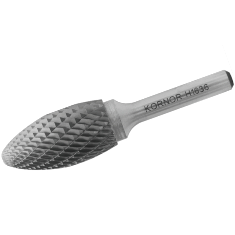 Борфреза пламевидная KORNOR H0820BM06L насечка двойная = L150